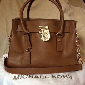 Michael Kors brown leather bag